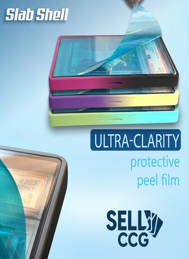 SellCCG - PSA Slab Shell Case Graded Card Guard PSA, TAG & CGC Metal Magnetic UV Protection Glass Display Bumper Box Protector (3PC Gradient (Purple-Black, Blue-Yellow, Violet-Gold)) - Image 3